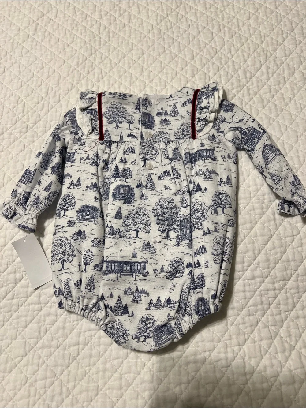 NEW Edgehill Collection x Darby Fallon Clark Ansley Toile Winter Romper
